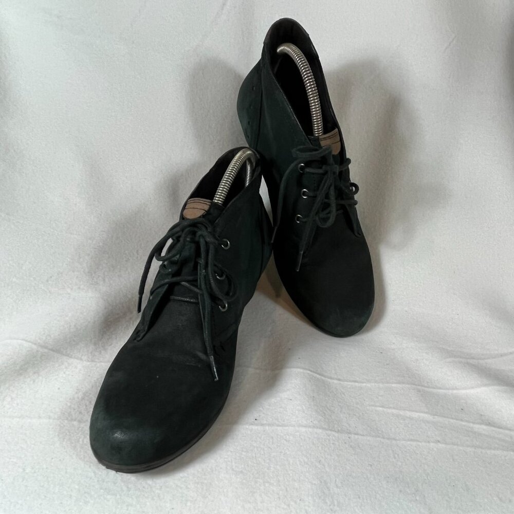 Cobb Hill Leather Suede Ankle Bootie Laurel Black Size US7.5